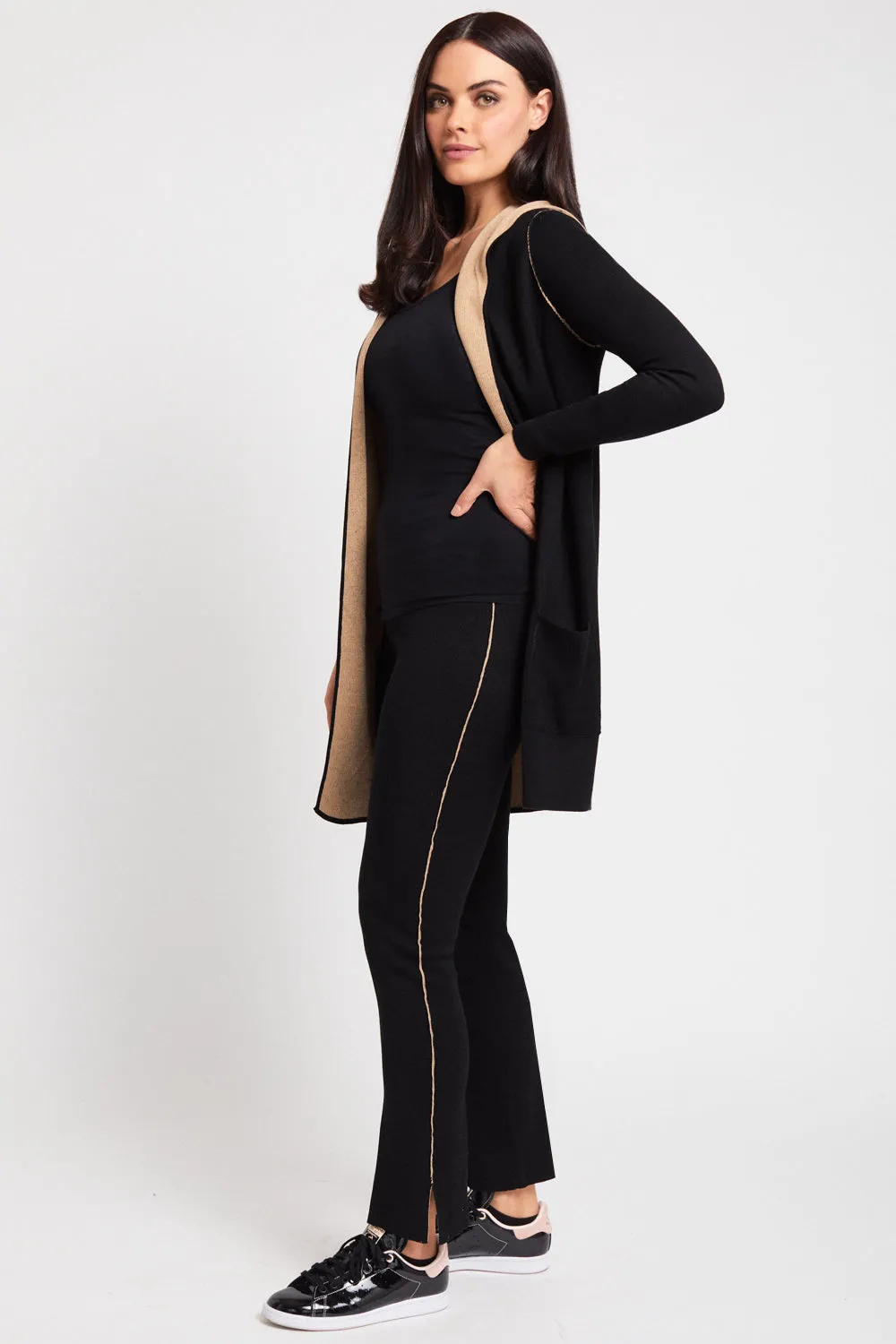 Hoody Cardigan - Shadow Knits- FINAL SALE