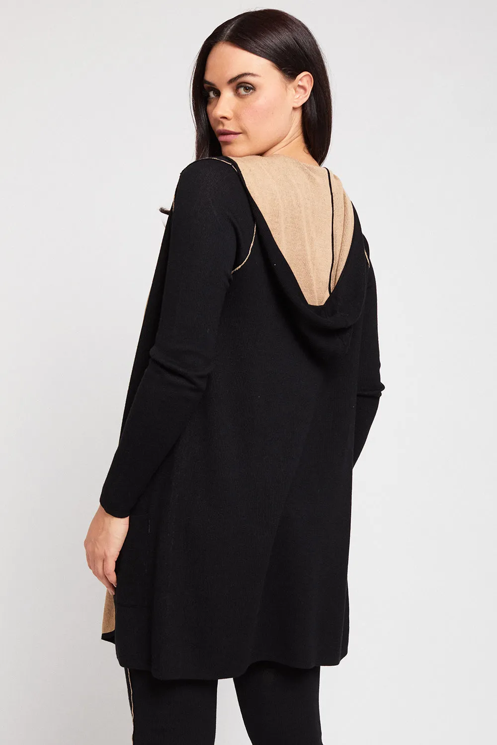 Hoody Cardigan - Shadow Knits- FINAL SALE