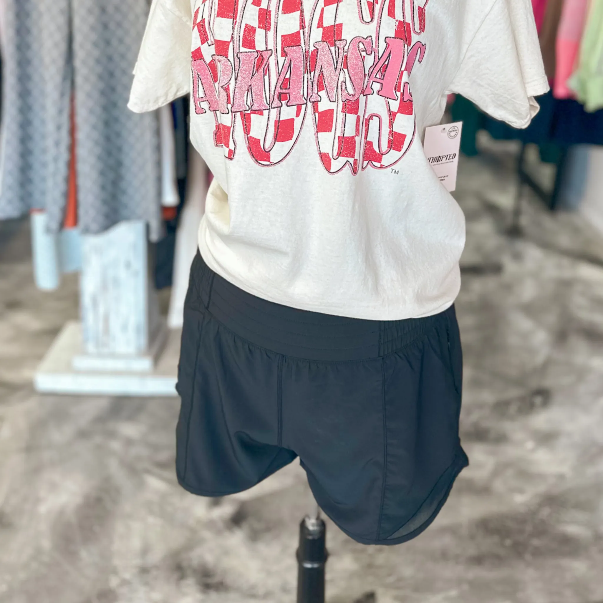 Hustling Hard Black Active Shorts