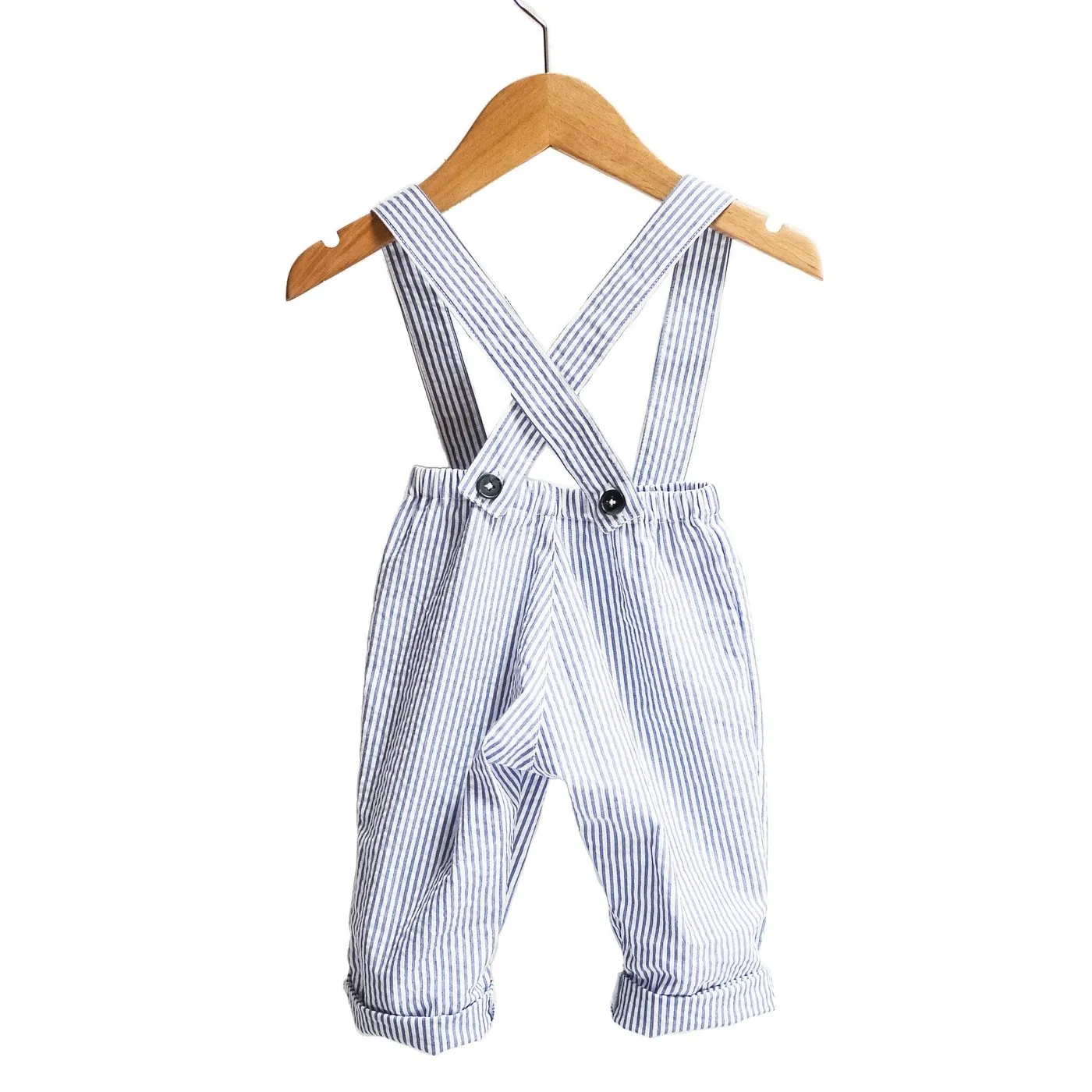 Ikatee - BRIGHTON Pants/shorty with Suspenders - 6M/4Y- Paper Sewing Pattern