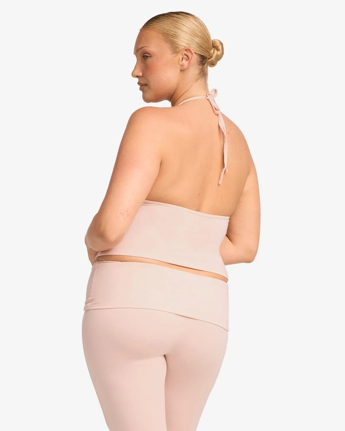 IM Halter Tie Tank | Blush