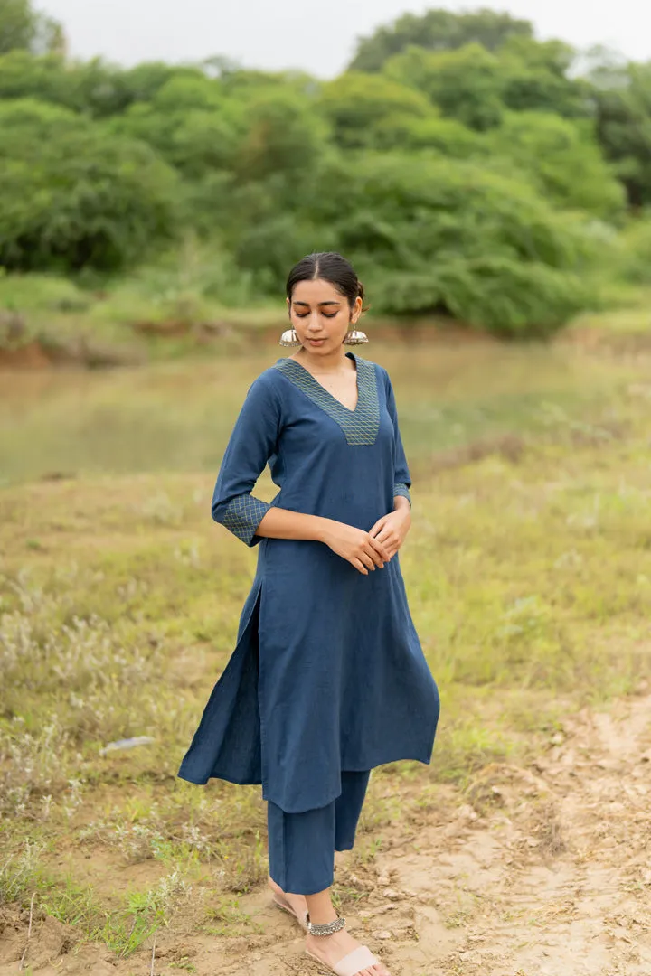 Indigo Blue Kurta Set