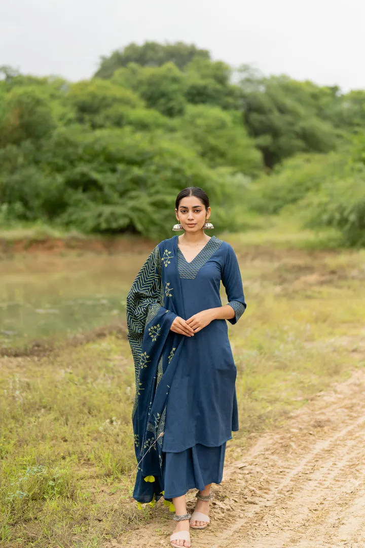 Indigo Blue Kurta Set