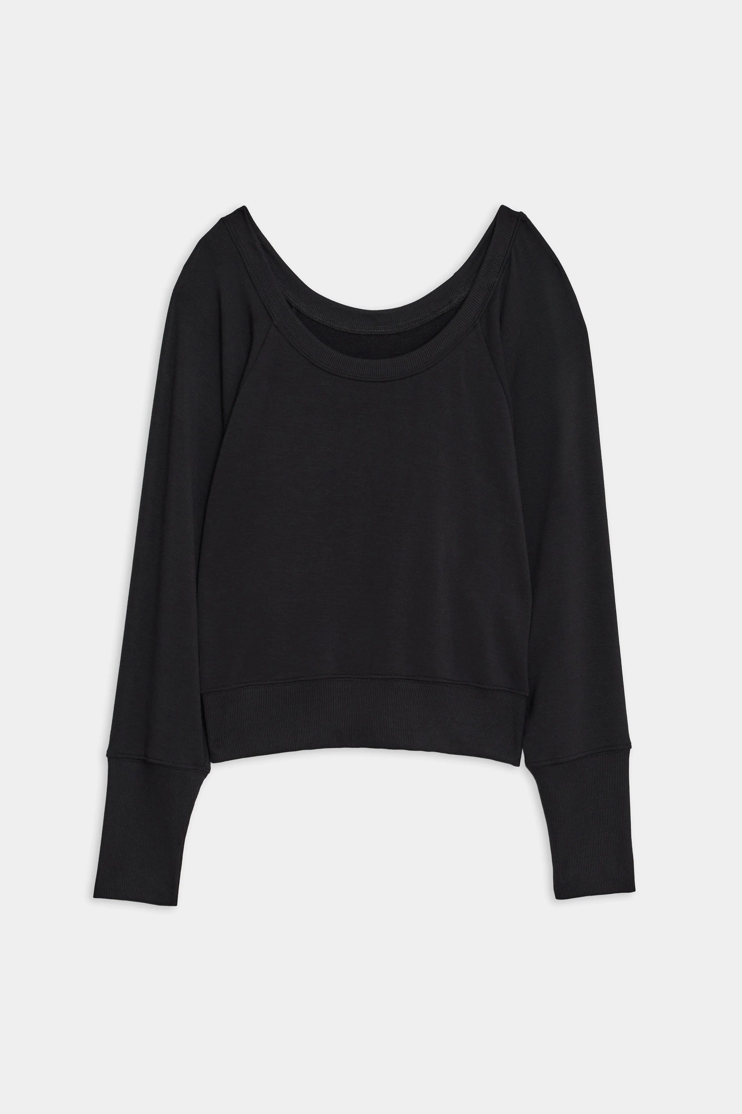 Indy Dolman Fleece Sweatshirt - Black
