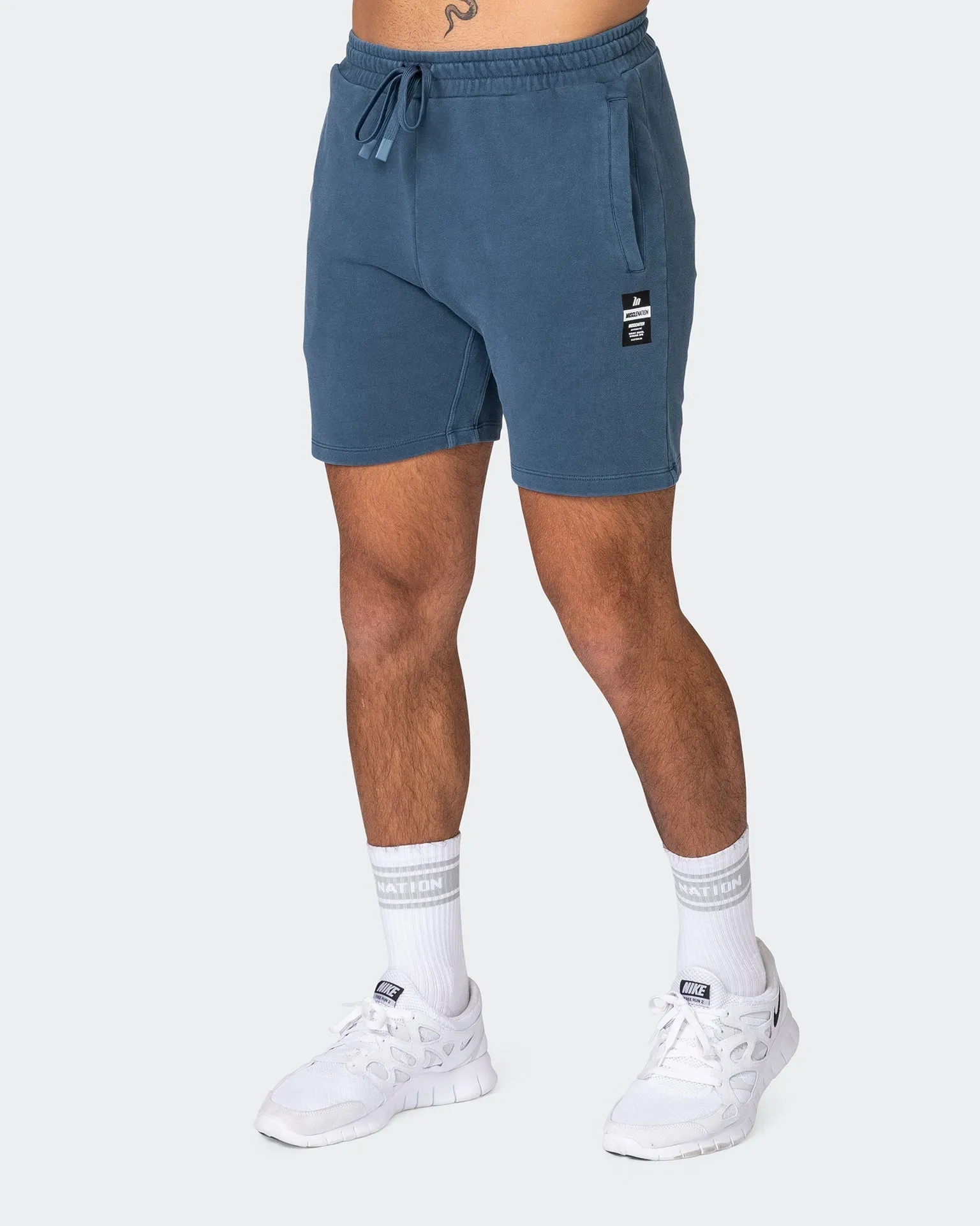 Infinite Vintage Shorts - Washed Bluesteel