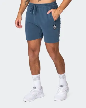 Infinite Vintage Shorts - Washed Bluesteel