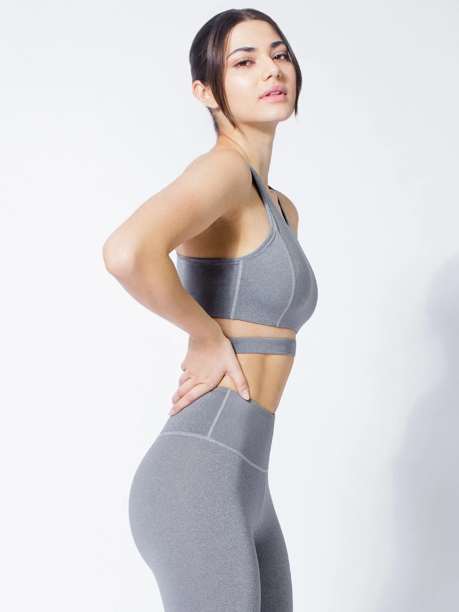 INFINITY BRA, LIGHT HEATHER GREY