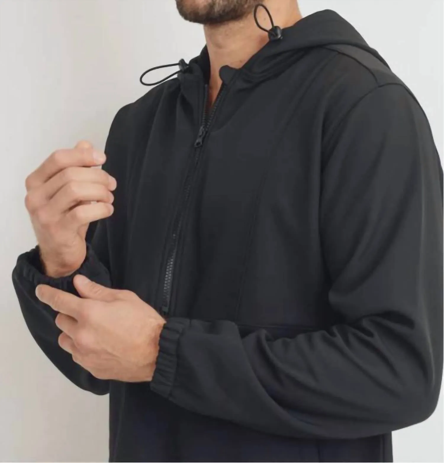 Jacob Fleece Hoodie In Black