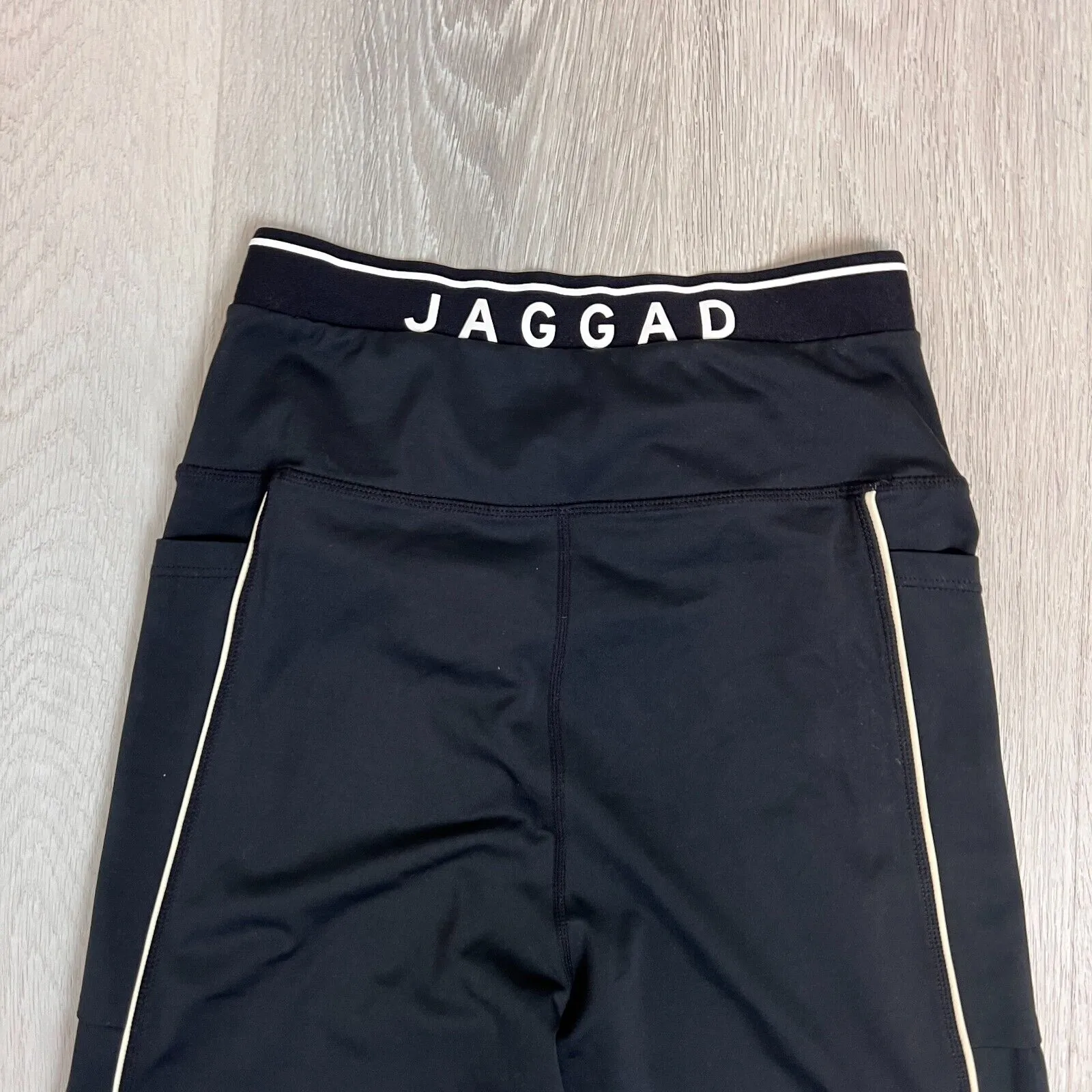 JAGGAD Womens Black Leggings Workout Activewear Size Medium