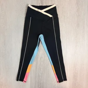 JAGGAD Womens Black Leggings Workout Activewear Size Medium