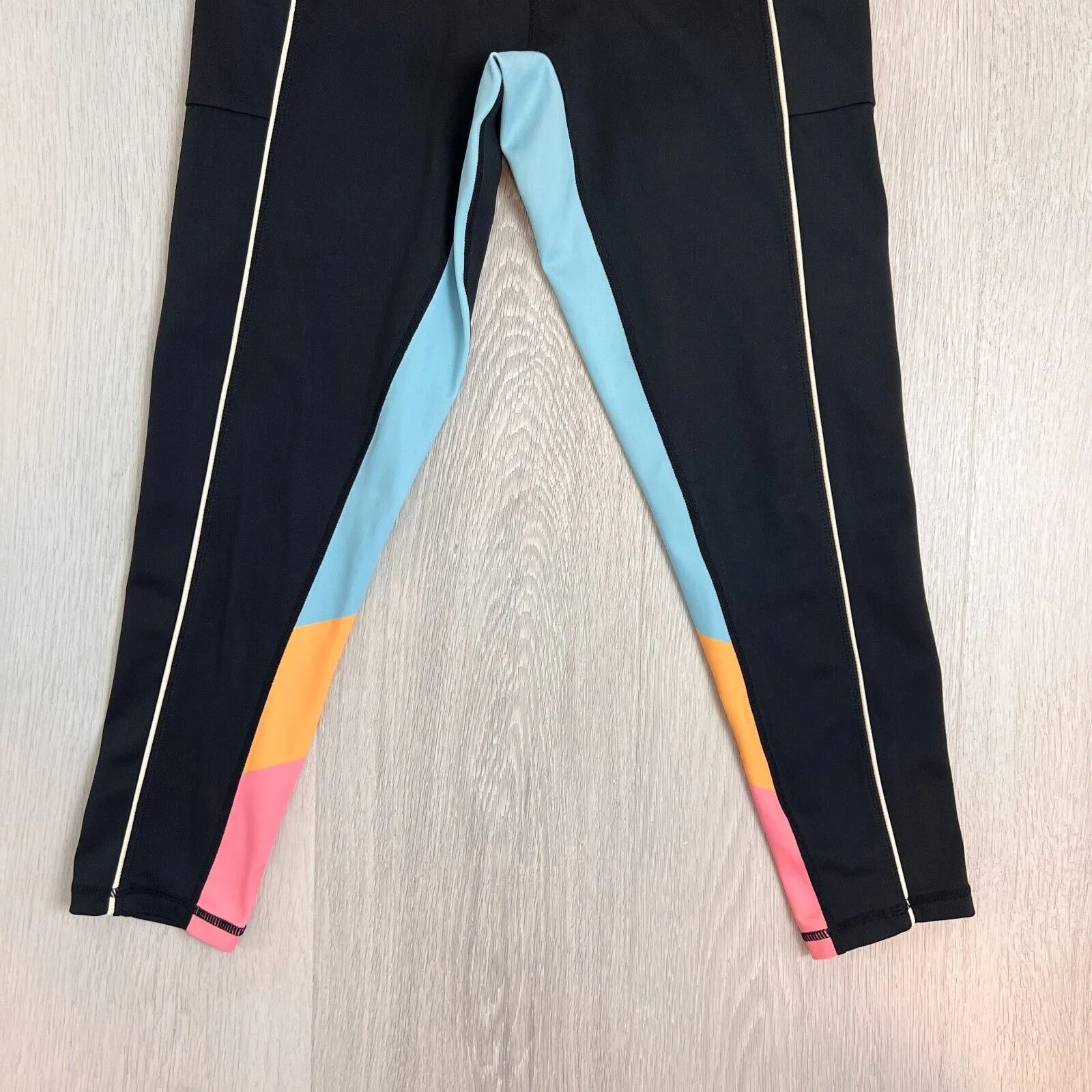 JAGGAD Womens Black Leggings Workout Activewear Size Medium