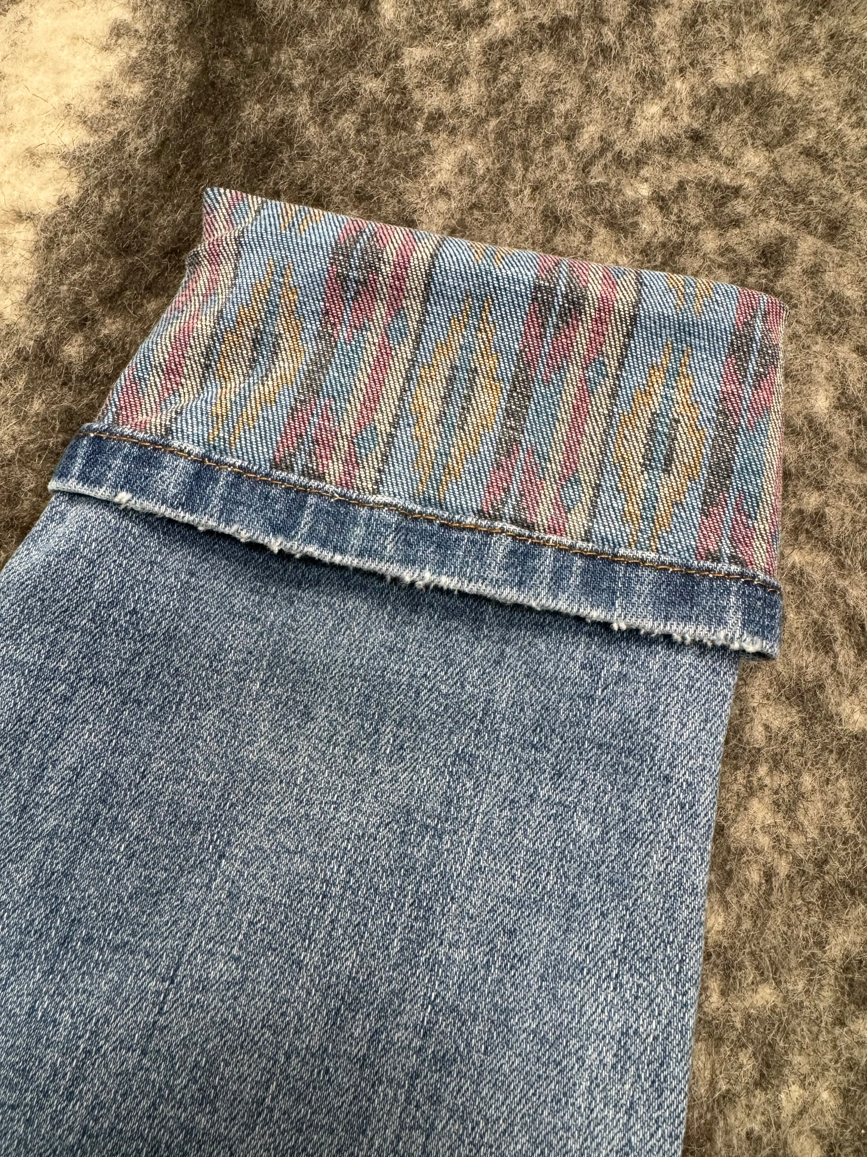 JB South Western Print Cuff Relax Fit