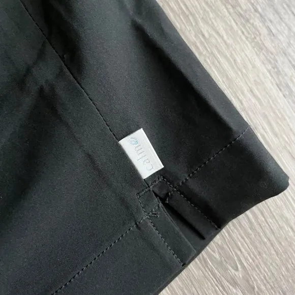 Johnny Was Calme Elements Travel Black Activewear Running Shorts Medium M