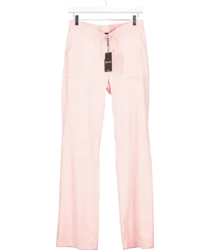 Juicy Couture Juicy Pink Low Rise Flare Classic Velour Track Pant UK M