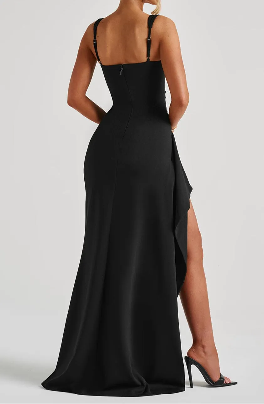 Julieta Maxi Dress-Black