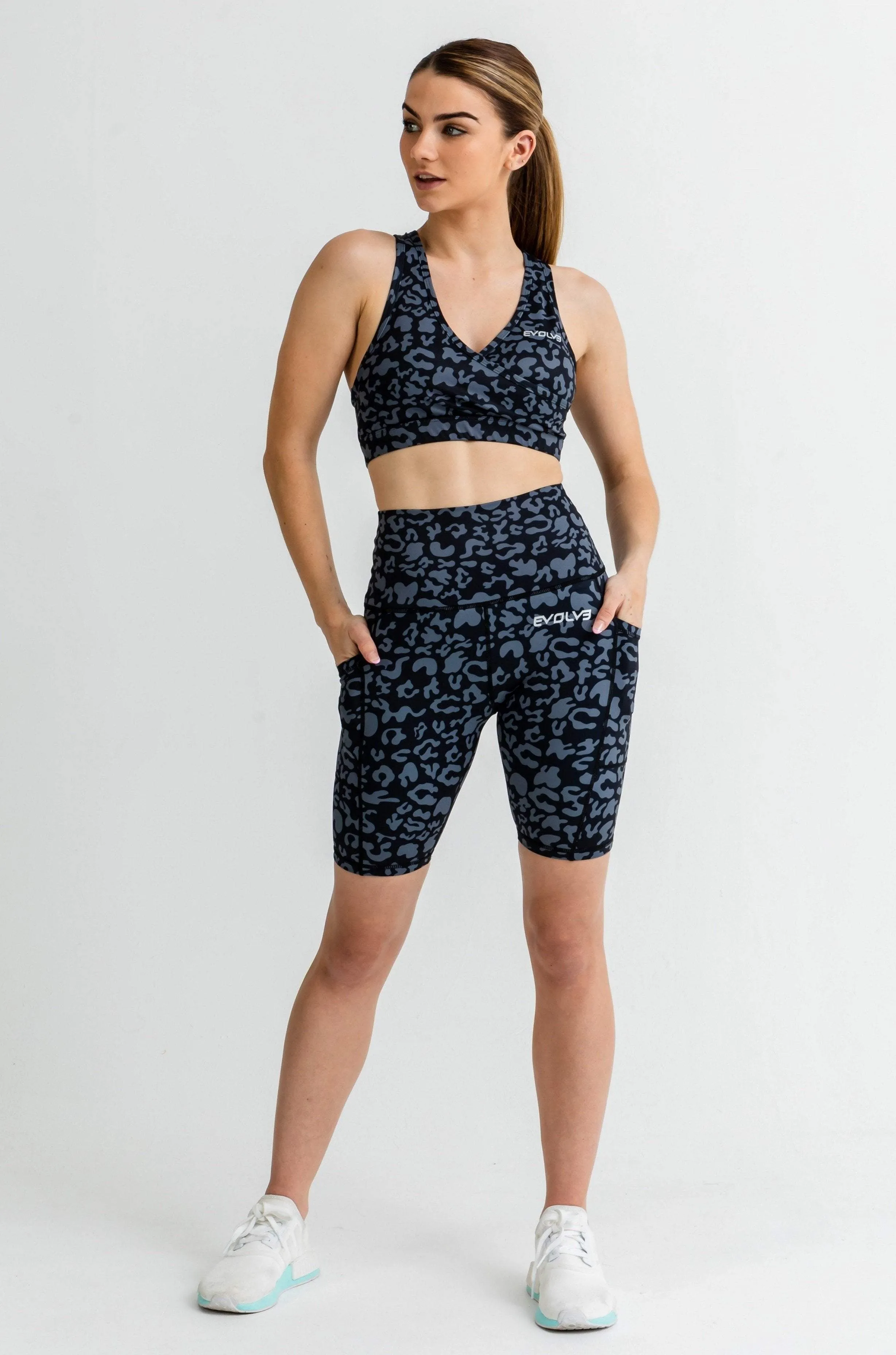 Jungle Bike Shorts - Black Jaguar