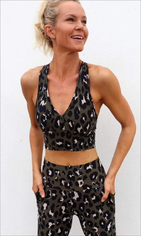Jungle Leopard Eco Racer Back Bra