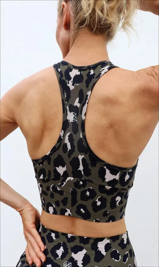 Jungle Leopard Eco Racer Back Bra