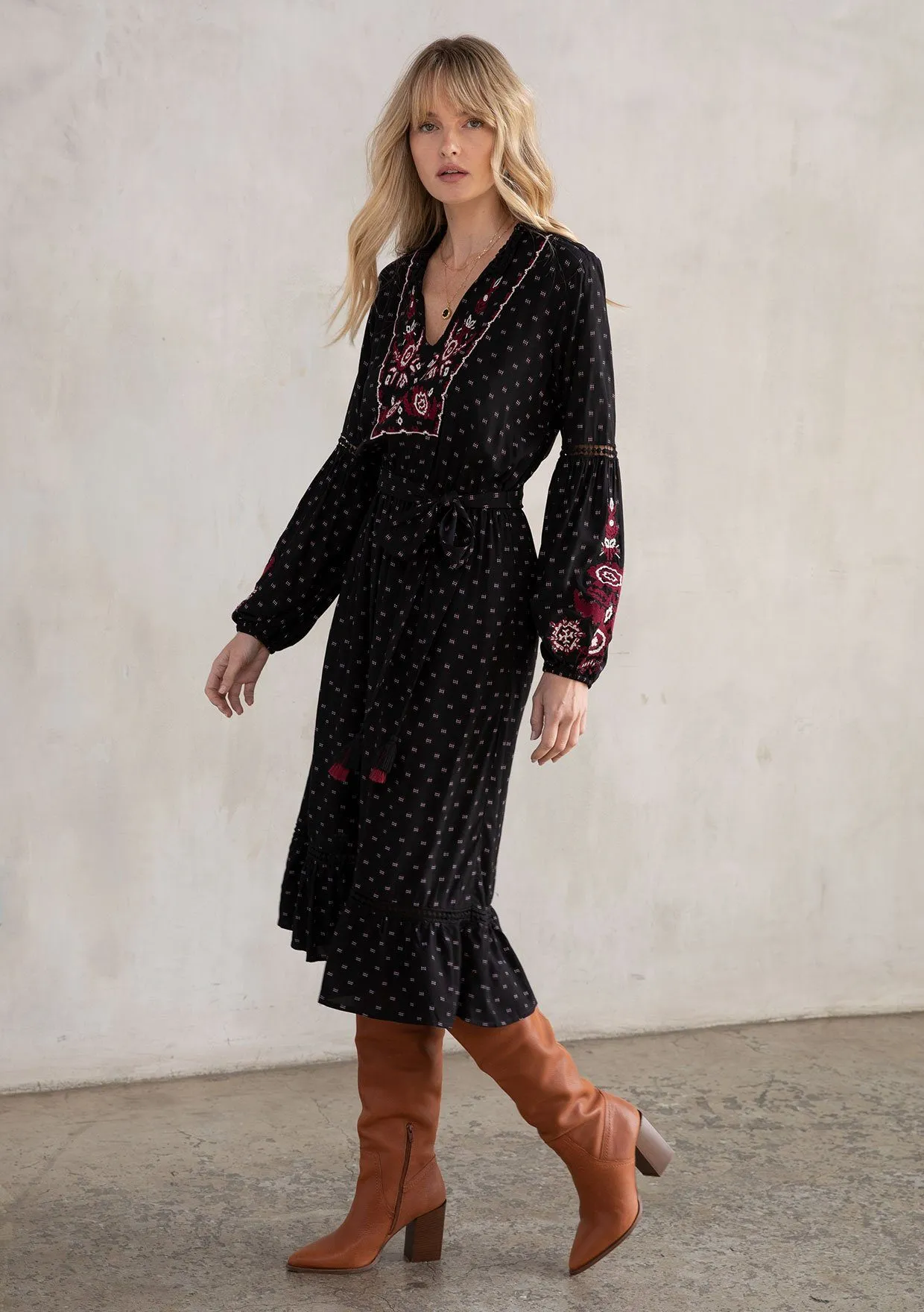Keita Embroidered Dress