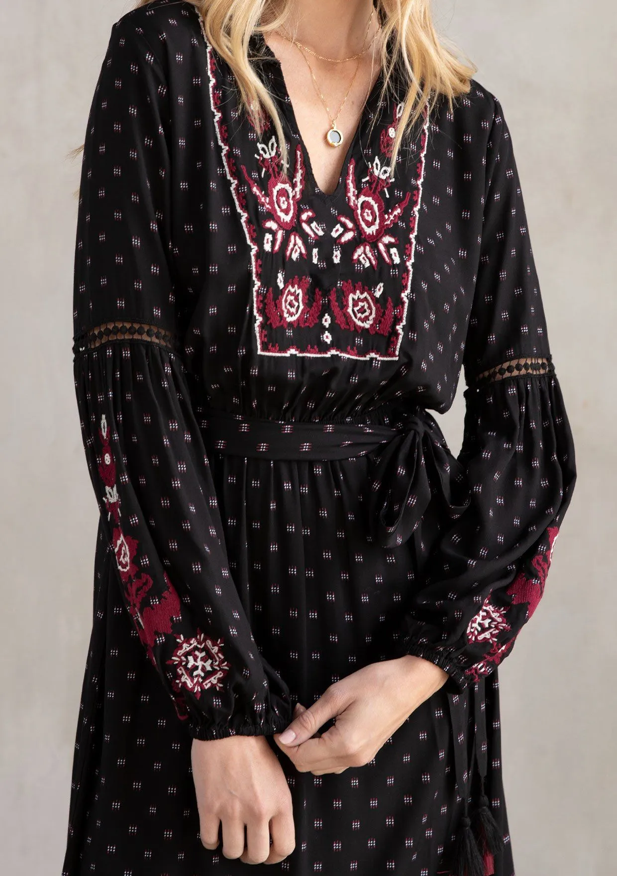 Keita Embroidered Dress