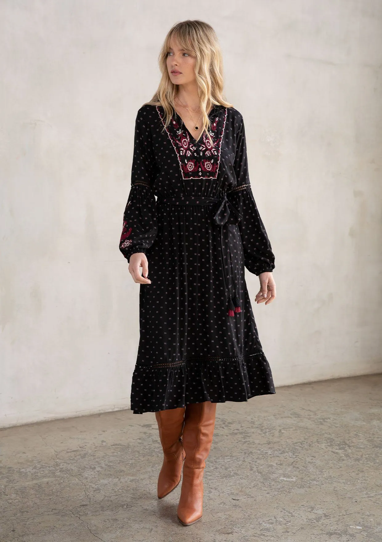 Keita Embroidered Dress