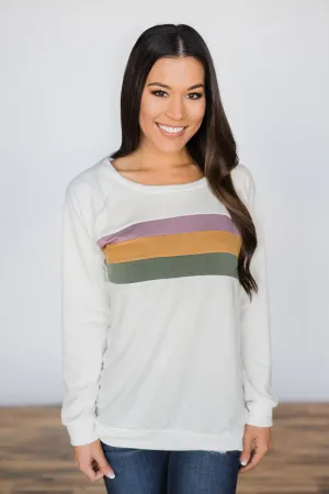 Kickin' It Old School Striped Top