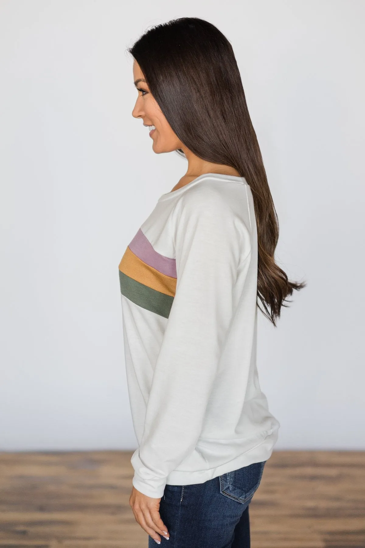 Kickin' It Old School Striped Top