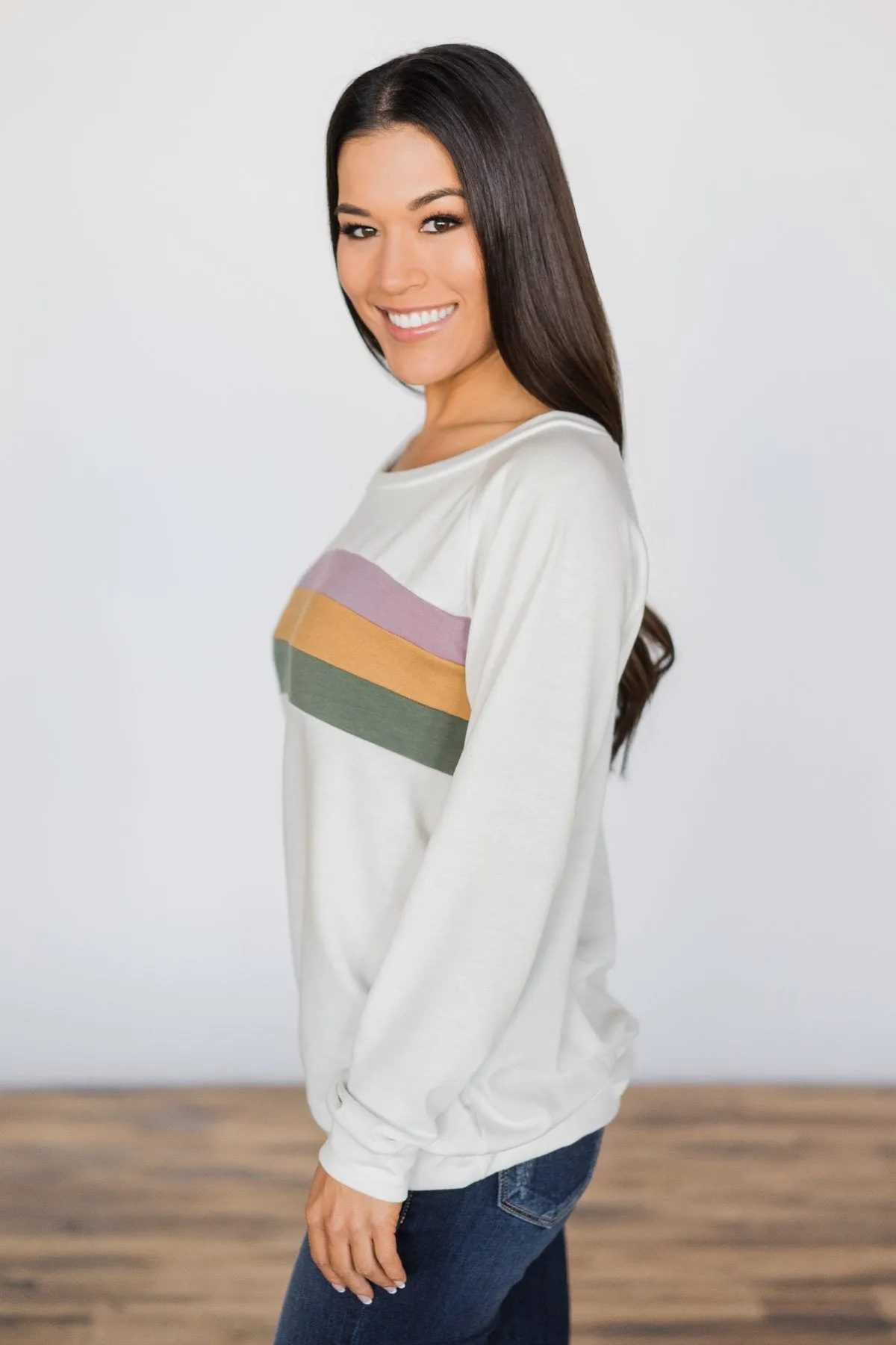 Kickin' It Old School Striped Top