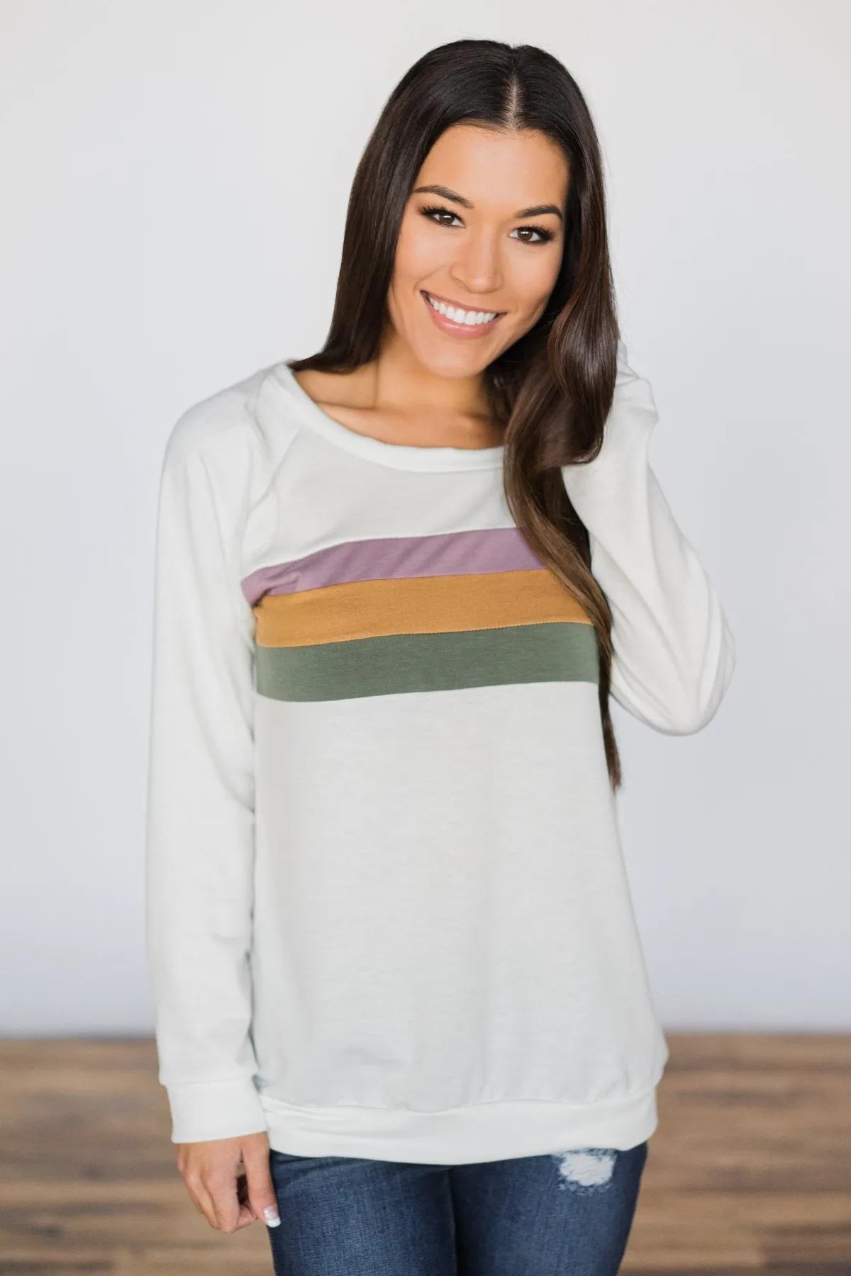 Kickin' It Old School Striped Top