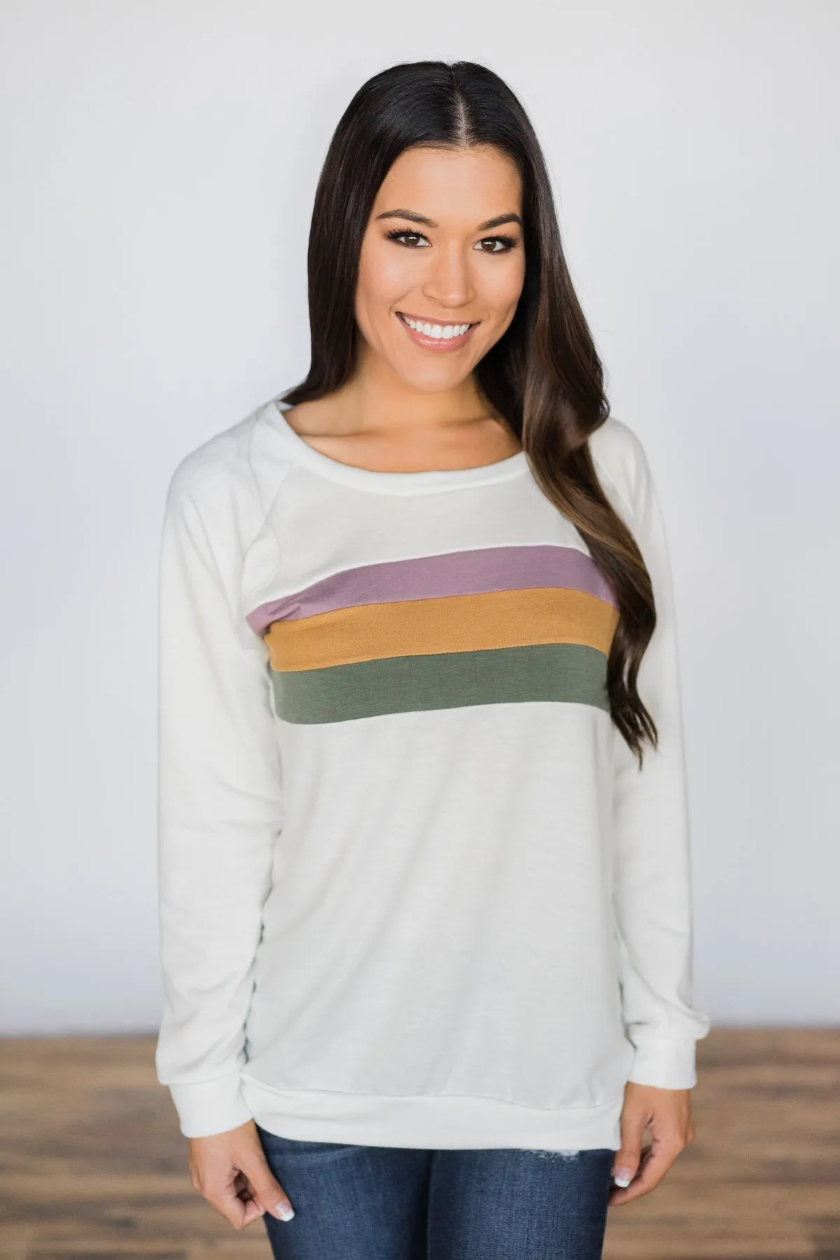 Kickin' It Old School Striped Top