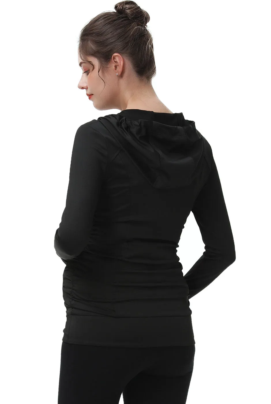 Kimi   Kai Maternity "Momo" Ruched Performance Jacket