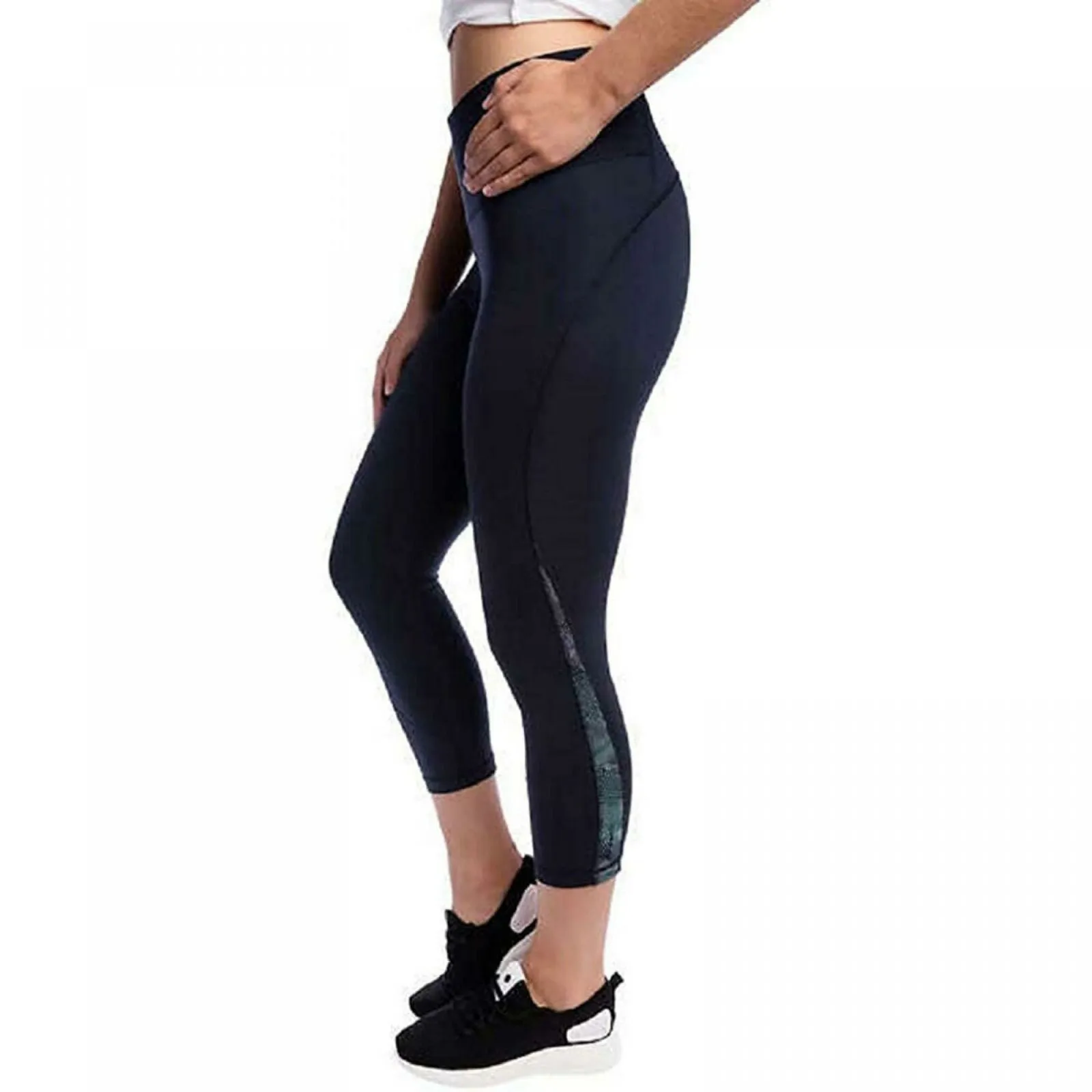 Kirkland Signature Women's Reflective Cropped Tight Leggings