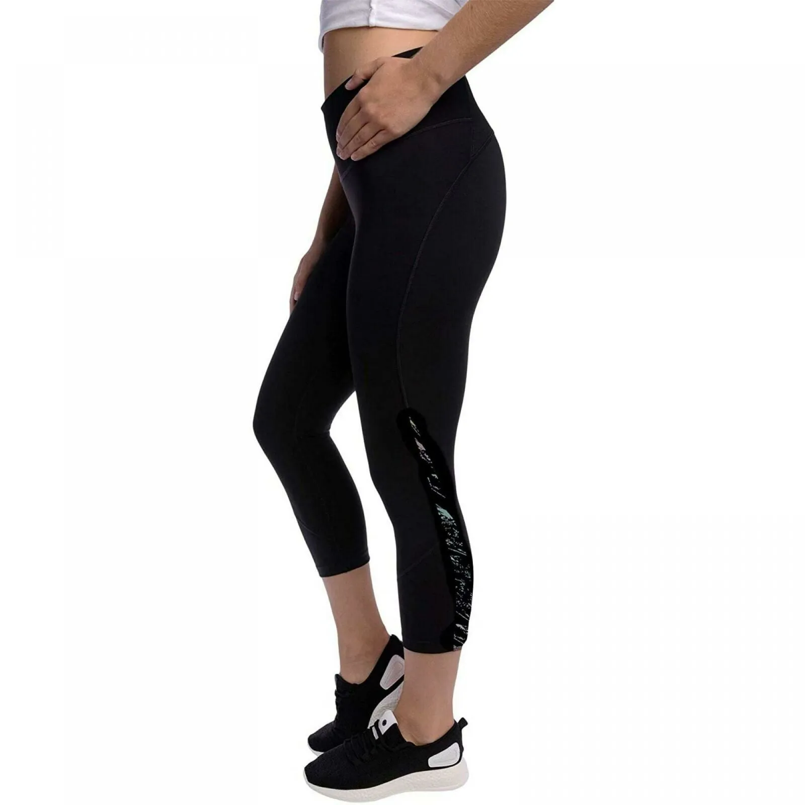 Kirkland Signature Women's Reflective Cropped Tight Leggings