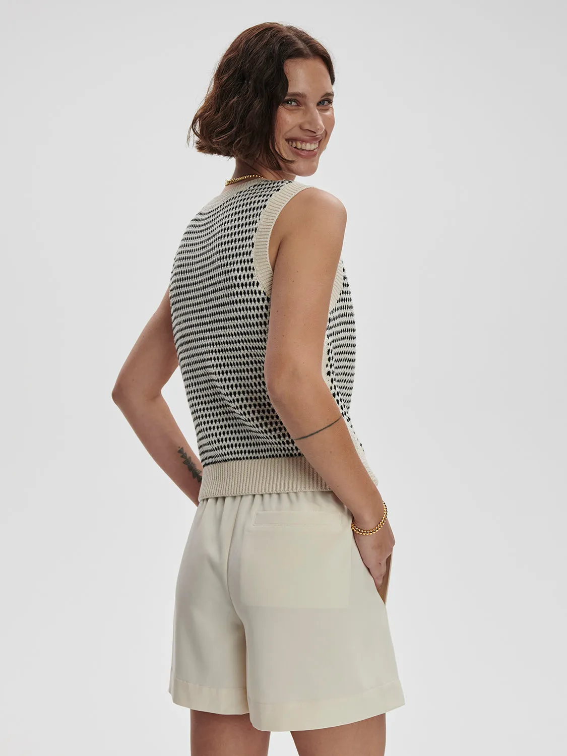 Knowles Textured Knit Vest