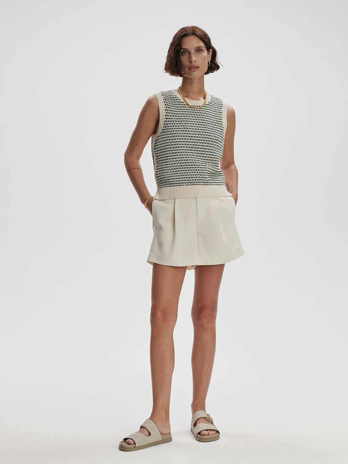 Knowles Textured Knit Vest
