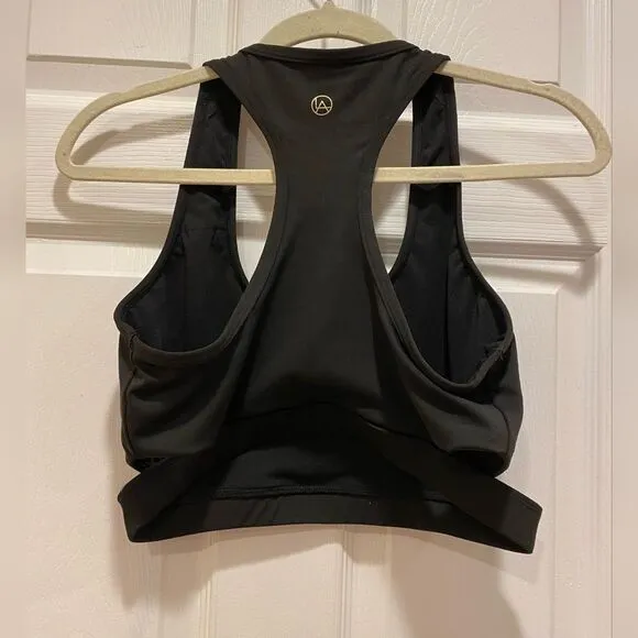 LA IMAGE  Black Top &amp; Bottom workout set, sz L, Women's, black NWOT.