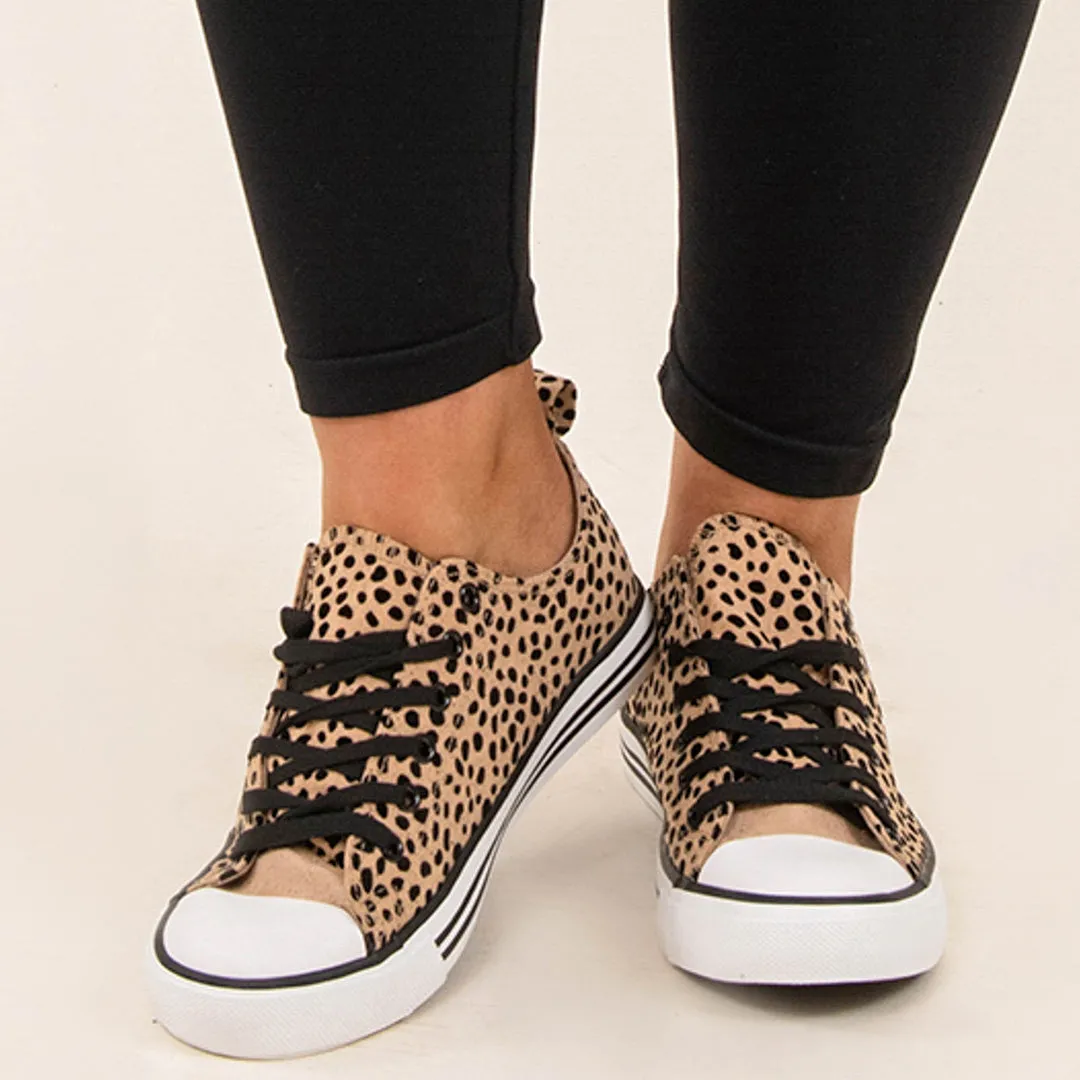 Lace The Consequences Sneakers, Cheetah
