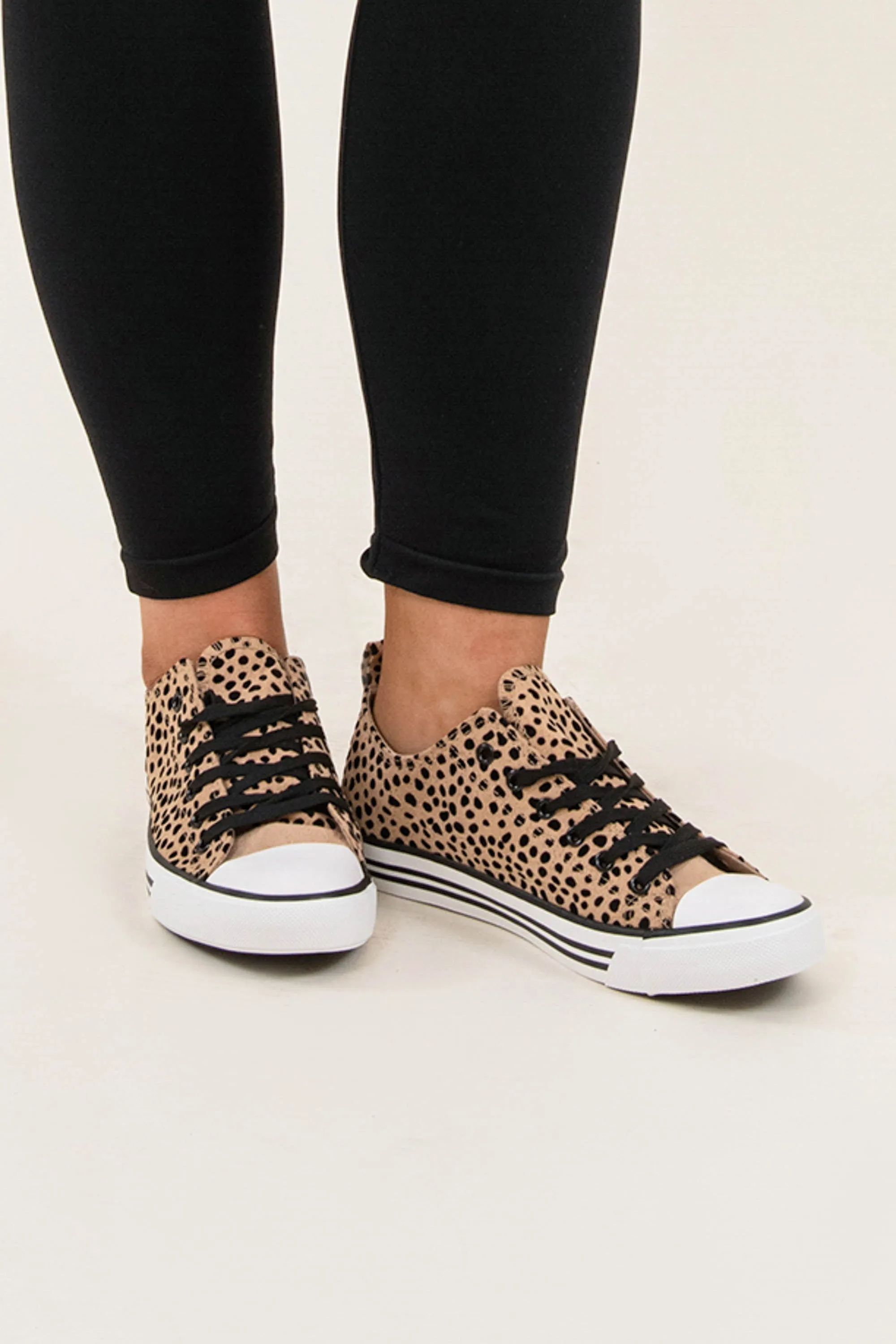 Lace The Consequences Sneakers, Cheetah