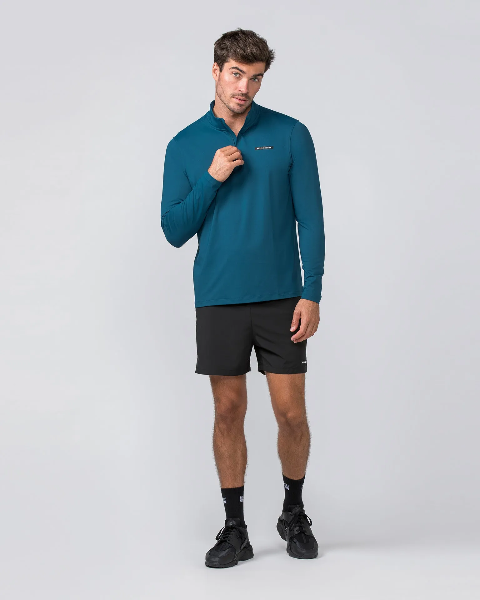Legacy Long Sleeve Quarter Zip - Tidal Teal