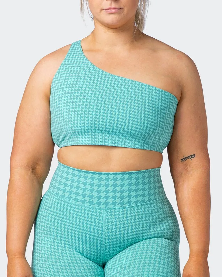Level Up Bralette - Cascade Houndstooth Print