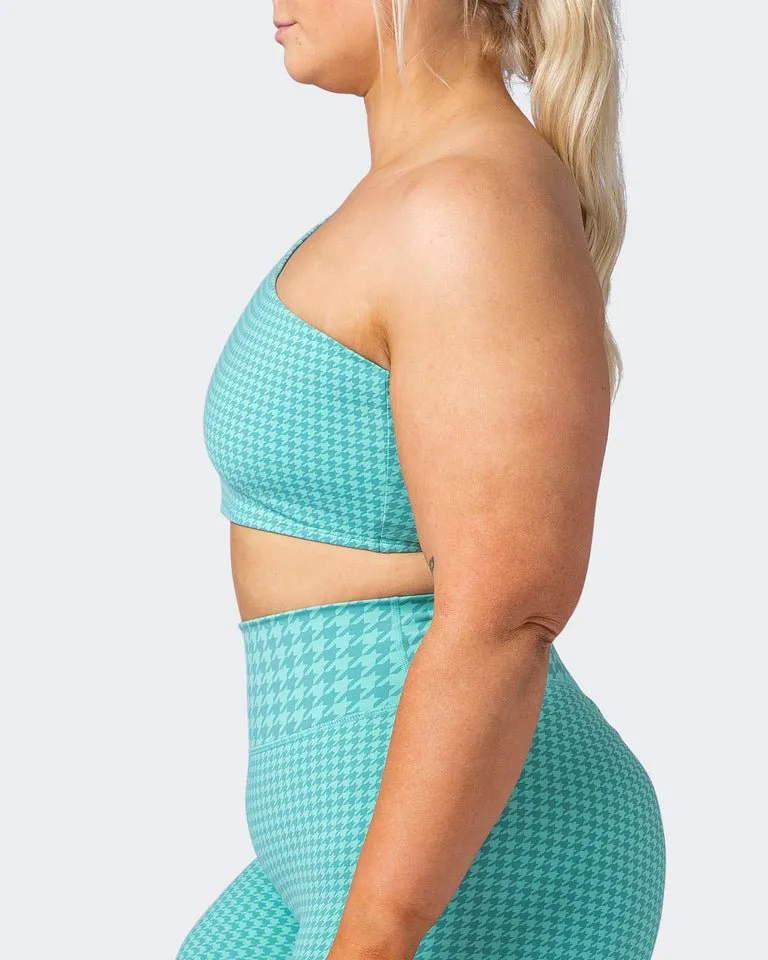 Level Up Bralette - Cascade Houndstooth Print