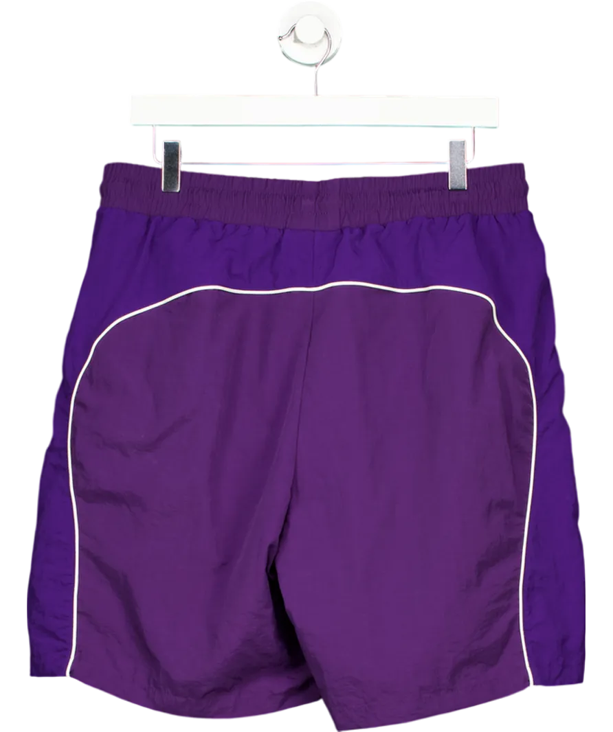 LFDY Purple Live Fast Nylon Shorts UK XL