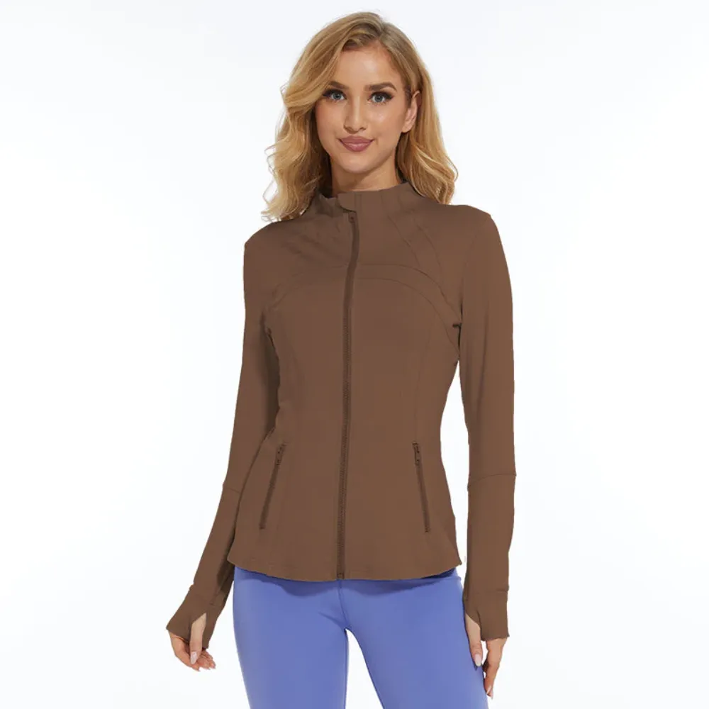 Long Sleeve Activewear Zipper Jacket