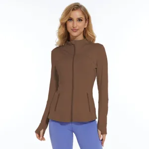 Long Sleeve Activewear Zipper Jacket