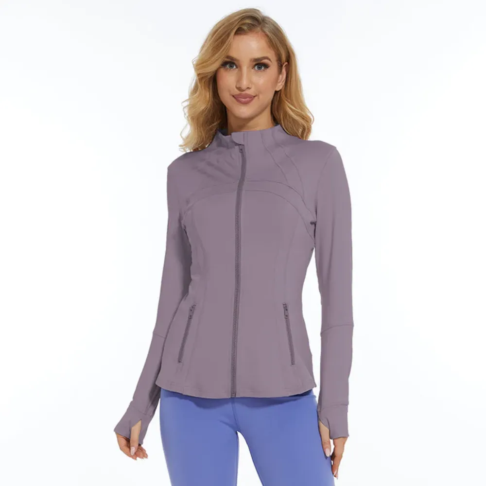 Long Sleeve Activewear Zipper Jacket