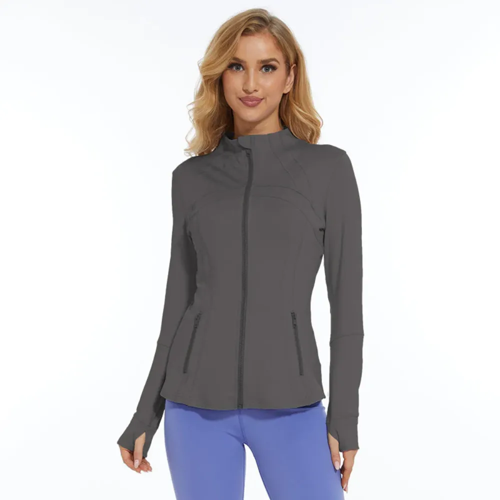 Long Sleeve Activewear Zipper Jacket