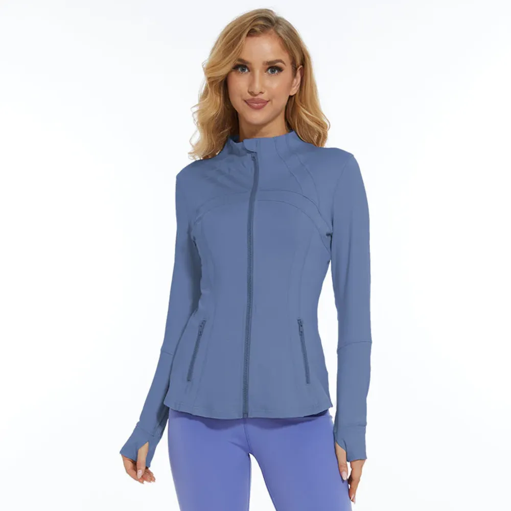 Long Sleeve Activewear Zipper Jacket