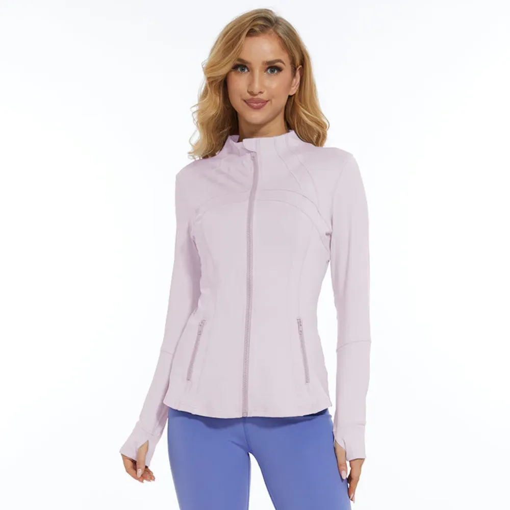 Long Sleeve Activewear Zipper Jacket