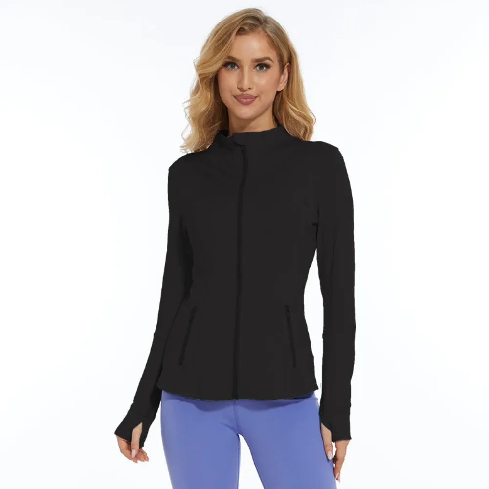 Long Sleeve Activewear Zipper Jacket