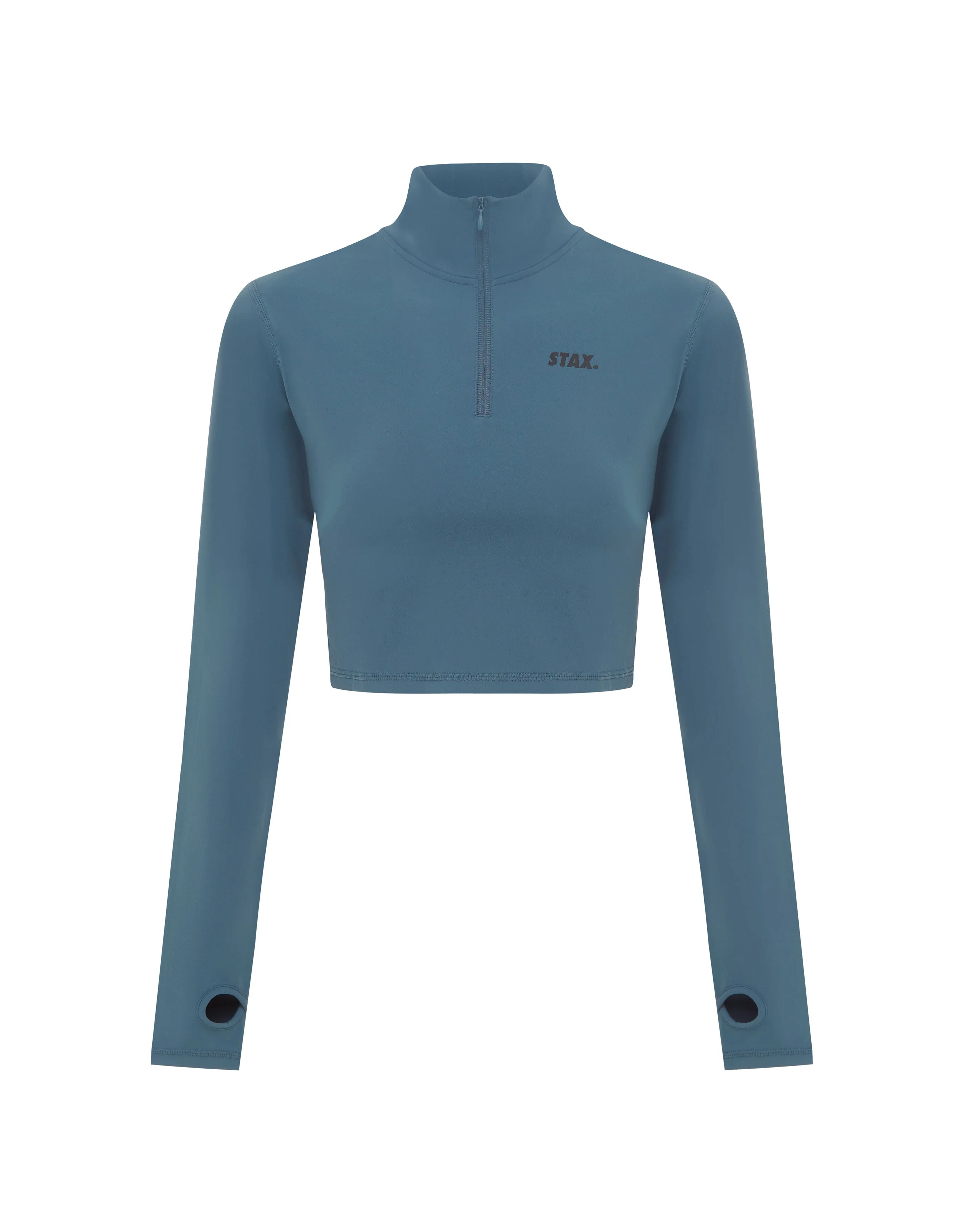 Long Sleeve Zip Crop NANDEX ™ Cobalt - Blue
